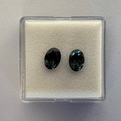 Lot 209 - Two certificated Blue Mahenge Spinels