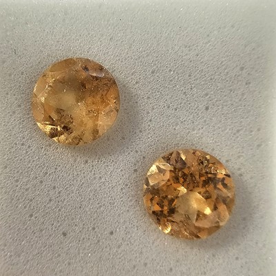 Lot 212 - Two certificated Imperial Garnets