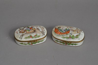 Lot 141 - Two Asprey retailed Limoges boxes
