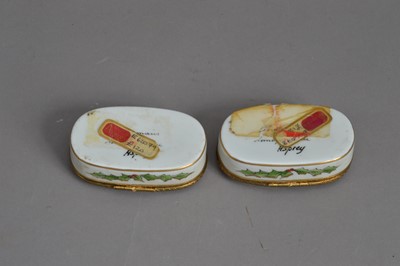 Lot 141 - Two Asprey retailed Limoges boxes