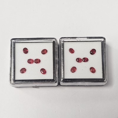 Lot 221 - Two certificated Winza Ruby gem boxes