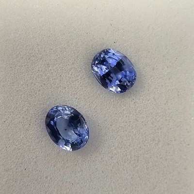 Lot 246 - Two certificated Ceylon Sapphires