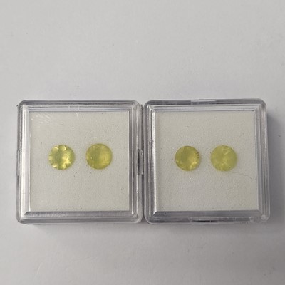 Lot 265 - Two certificated Mali Opal gem boxes