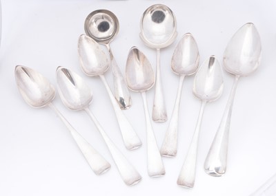 Lot 269 - A set of mid 20th century Dutch tablespoons and three other spoons