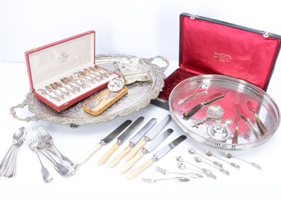 Lot 277 - A Collection of Continental Silver and Silver Plated Items