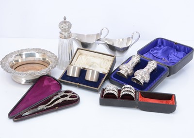 Lot 291 - A Group of 19th Century and later Silver and Silver Plated Items