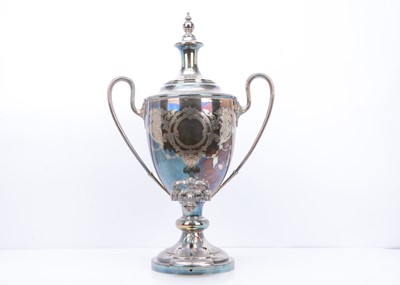 Lot 300 - A Large Victorian Silver Plated Samovar