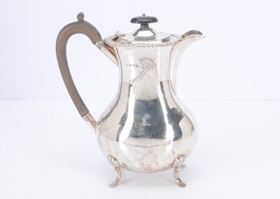 Lot 301 - A George V Silver Hot Water Jug from S. D. Neill LTD Belfast