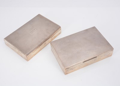 Lot 312 - Two Silver Table Cigarette Boxes