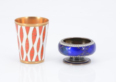 Lot 334 - Two small enamelled collectable items