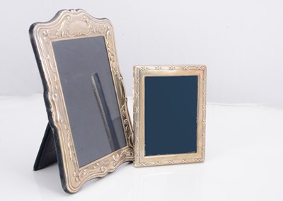 Lot 341 - Two second half 20th century silver photograph frames by RC