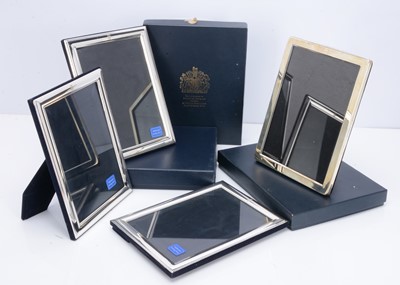 Lot 377 - Four modern silver mounted photograph frames