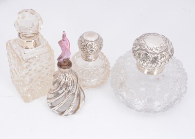 Lot 396 - Four scent bottles