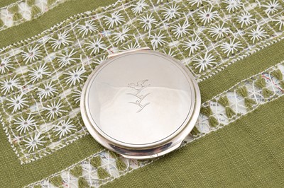 Lot 433 - A Georg Jensen sterling marked circular compact