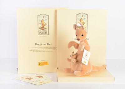 Lot 6 - A Steiff limited edition Kanga and Roo from the Classic Pooh Collection