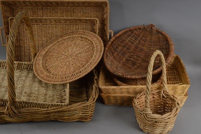 Lot 178 - A collection of wicker items