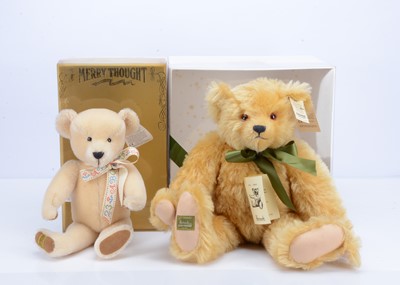 Lot 57 - Two boxed Merrythought teddy bears