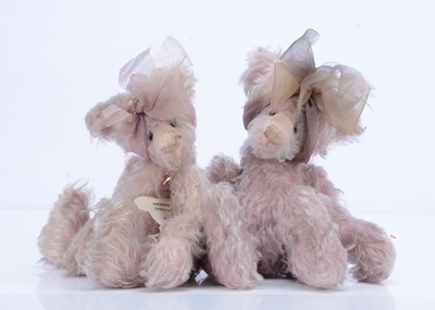 Lot 63 - Two Bearly Legal Bears, artists teddy bears