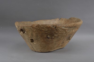 Lot 182 - A 19th century primitive treen bowl