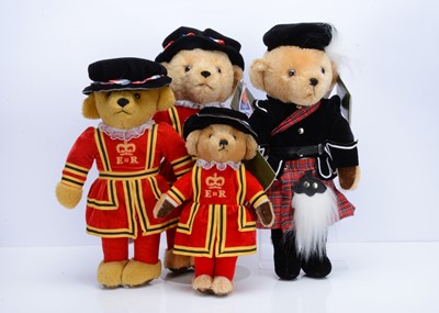 Lot 117 - Three Merrythought teddy bears for Harrods