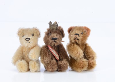 Lot 152 - Three post-war Schuco miniature teddy bears