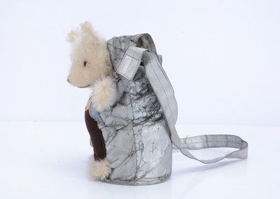 Lot 169 - A rare Farnell WW2 child's teddy bear gas mask case