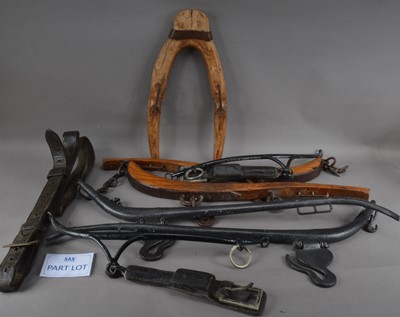 Lot 191 - A collection of assorted antique agricultural harnesses