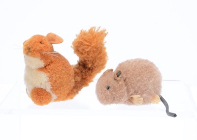 Lot 193 - Two 1930s Steiff woollen pom pom woodland animals