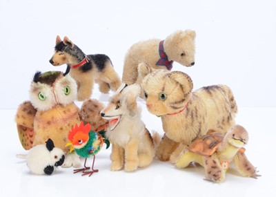 Lot 200 - Eight post-war Steiff animals