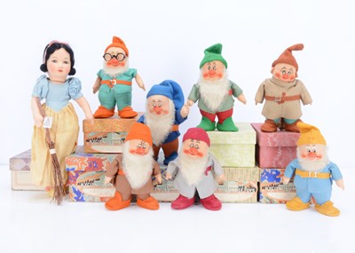 Lot 301 - A fine set of Chad Valley Walt Disney’s Snow White and the Seven Dwarves, circa 1938