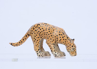 Lot 357 - A Forest Toys of Brockenhurst drinking cheetah