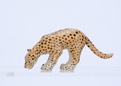 Lot 358 - A Forest Toys of Brockenhurst drinking cheetah