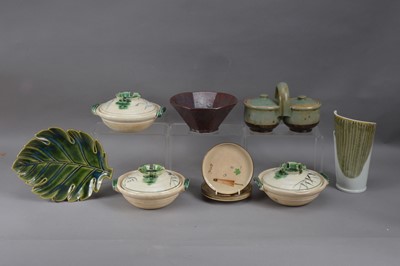 Lot 220 - A collection of Japanese late 20th century studio ceramics