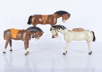 Lot 428 - Three Schoenhut Humpty Dumpty Circus horses