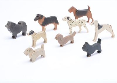 Lot 443 - Pamona wooden dogs