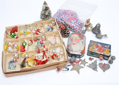 Lot 454 - Vintage and Antique Christmas decorations