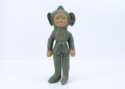 Lot 462 - A Dean’s Rag Knockabout Toys factory assembled Mr Puck doll, circa 1912