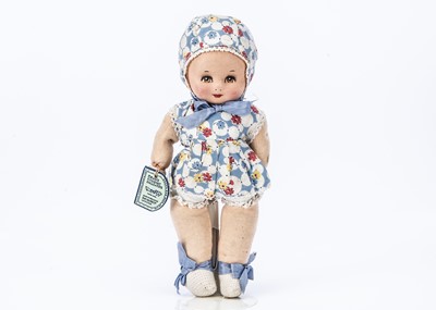 Lot 472 - A Dean’s Rag Book Co Kuddlemee Doll, circa 1939