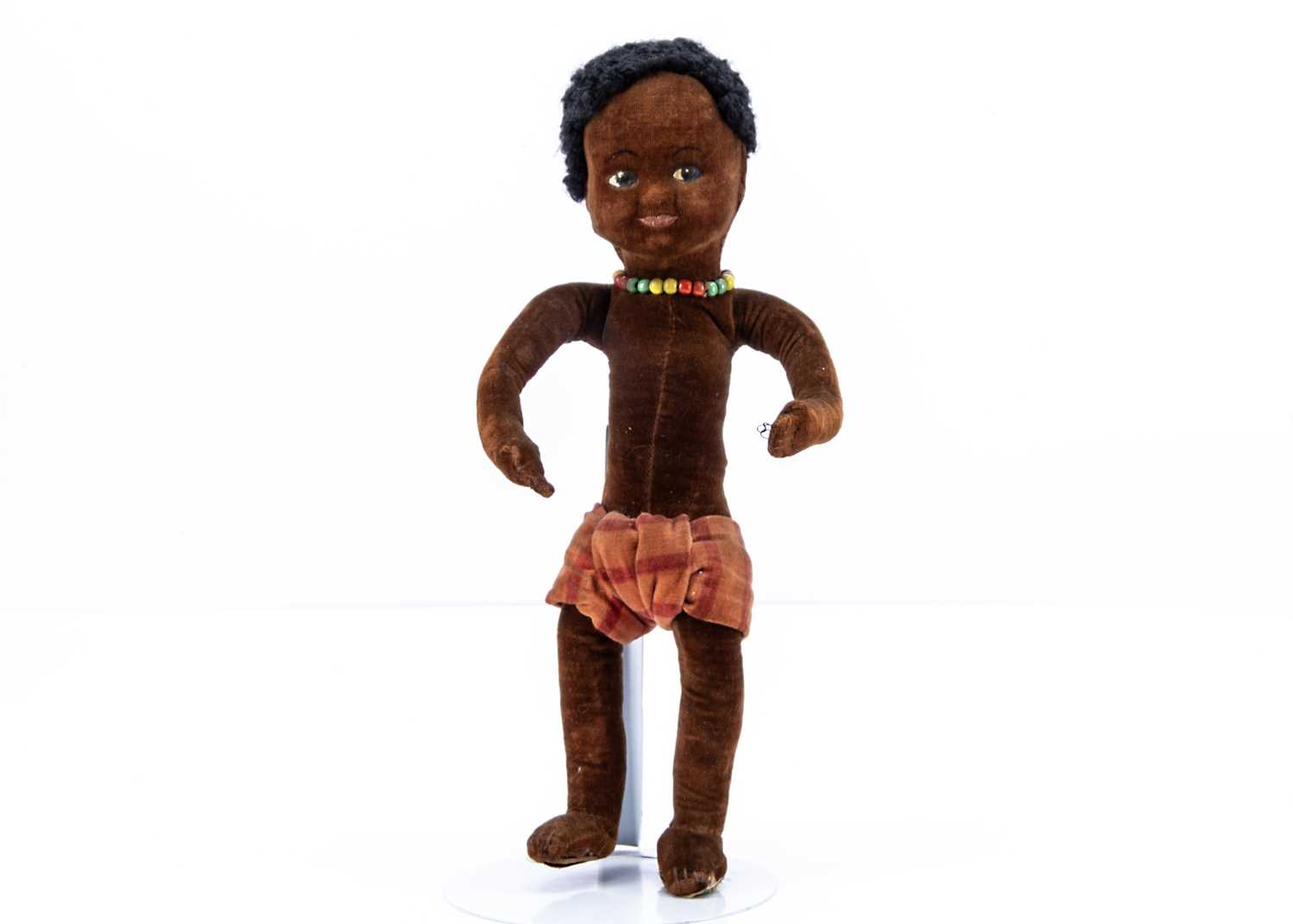 Lot 481 - A Dean’s Rag Book Co black velvet doll,