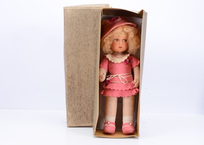 Lot 483 - A rare Dean’s Rag Book Co ‘Rose’A1 Posy Doll in original box, circa 1927