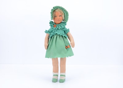 Lot 494 - A Dean’s Rag Book Co girl doll, circa 1934