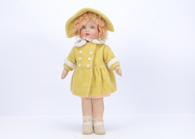 Lot 516 - A post-war Dean’s Rag Book Co girl doll, late 1940s