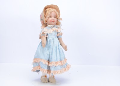 Lot 517 - A post-war Dean’s Rag Book Co girl doll, late 1940s