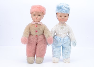 Lot 522 - Two Dean’s Rag Book Co Ronnie dolls, circa 1939