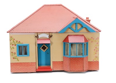 Lot 599 - ‘Linda’s House’, a home built bungalow dolls’ house, 1957-78