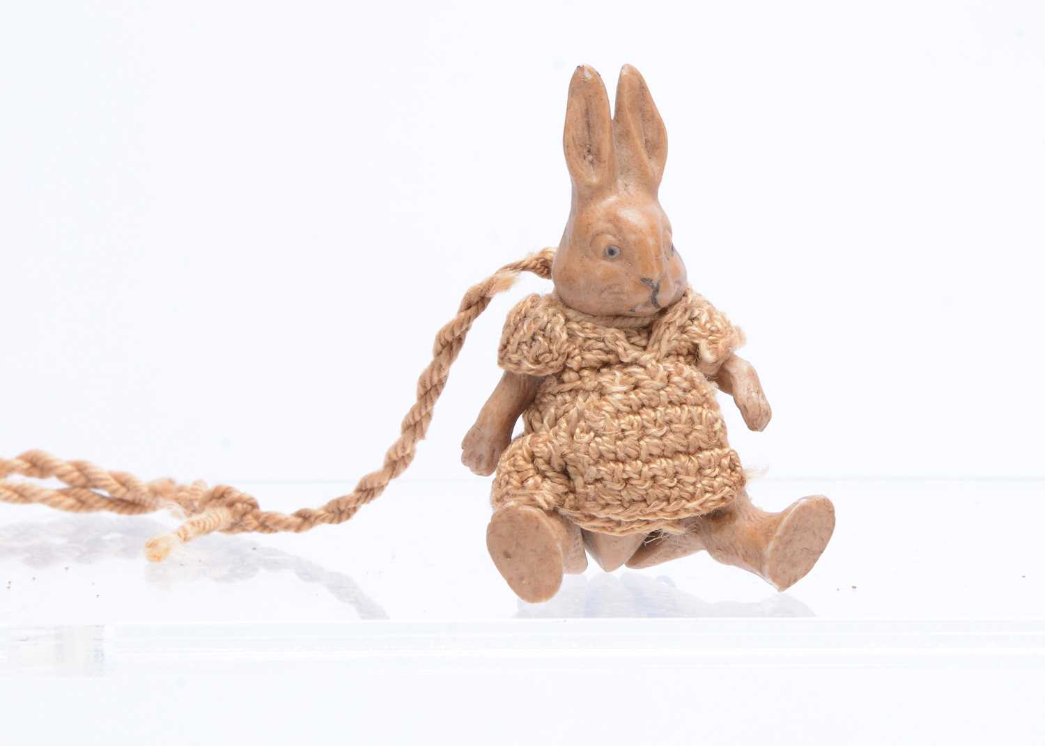 Lot 661 - A Hertwig all-bisque dolls’ house rabbit