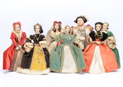 Lot 696 - A set of Ottenberg  Henry VIII and his six wives dolls