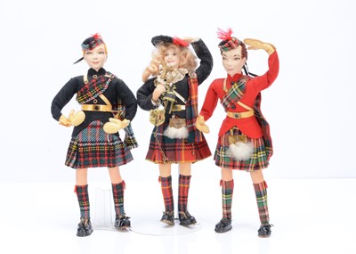 Lot 698 - Three Ottenberg highland dancers