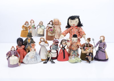 Lot 702 - A selection of modern and vintage dolls