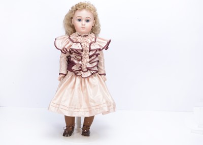 Lot 708 - A Babs and Stan Tomlinson artist  Jumeau Triste bebe doll